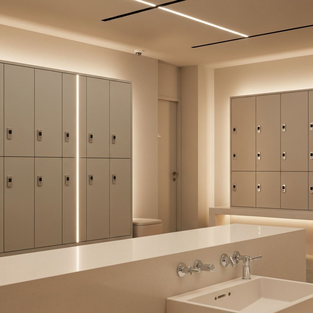 Lockers and changing area